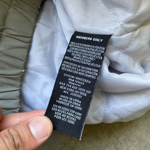 Members Only Sport Silver Space Suit Jacket Reflective Men’s Large - Picture 7 of 10